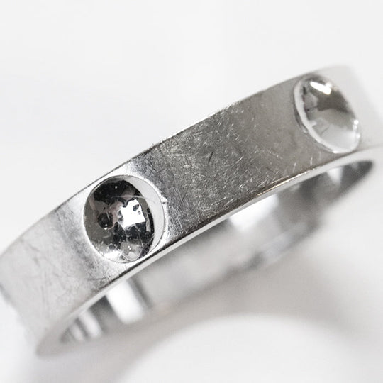 LOUIS VUITTON Ring G35482 Au750 Silver mens(Unisex) 59 Used Authentic