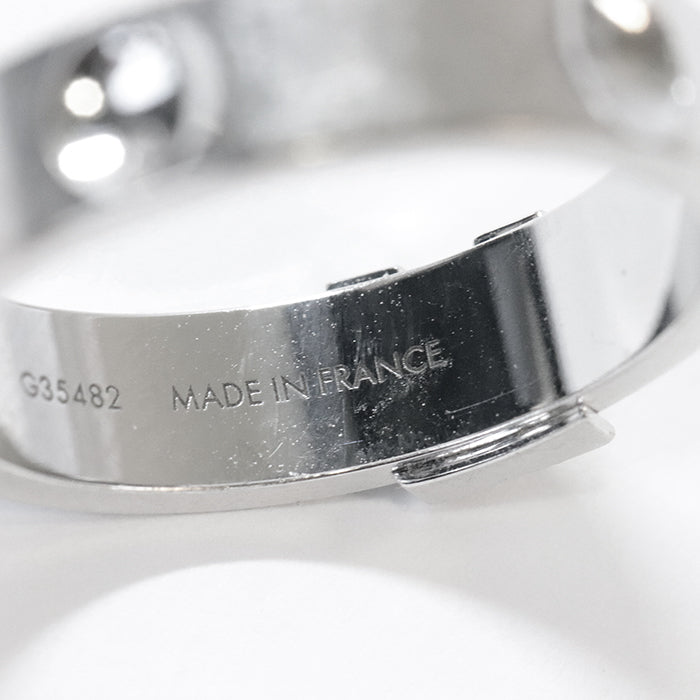 LOUIS VUITTON Ring G35482 Au750 Silver mens(Unisex) 59 Used Authentic