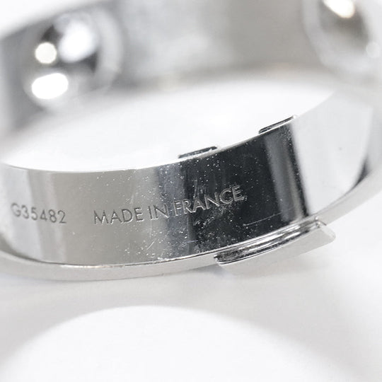 LOUIS VUITTON Ring G35482 Au750 Silver mens(Unisex) 59 Used Authentic
