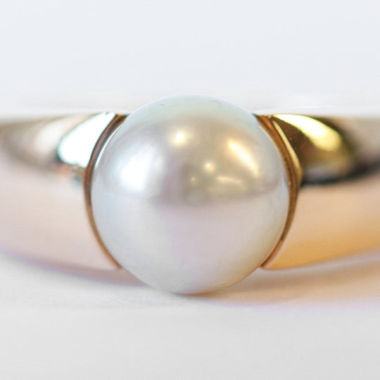Boucheron Ring K18YG, Au750, Pearl gold Women Used Authentic