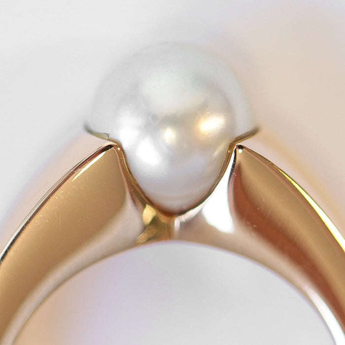 Boucheron Ring K18YG, Au750, Pearl gold Women Used Authentic