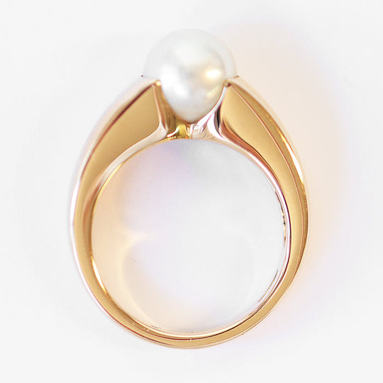 Boucheron Ring K18YG, Au750, Pearl gold Women Used Authentic