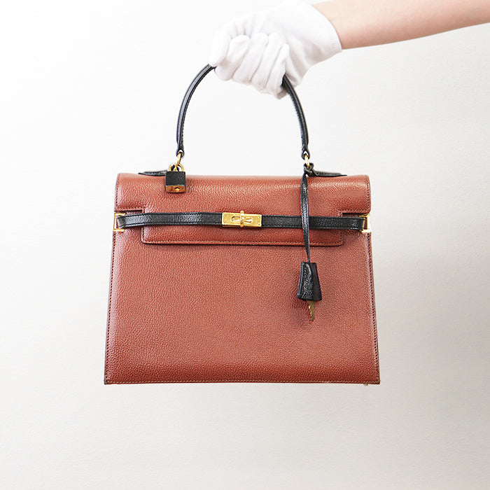 MORABITO Handbag leather Brown 2WAY Scala 28 Women Used Authentic