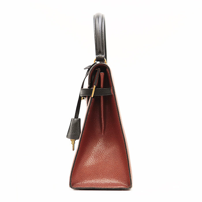 MORABITO Handbag leather Brown 2WAY Scala 28 Women Used Authentic