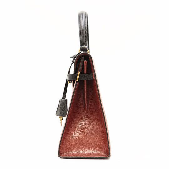 MORABITO Handbag leather Brown 2WAY Scala 28 Women Used Authentic