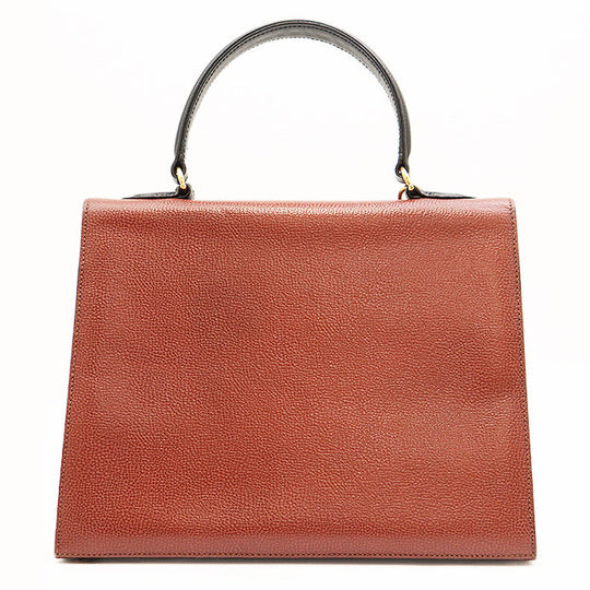 MORABITO Handbag leather Brown 2WAY Scala 28 Women Used Authentic