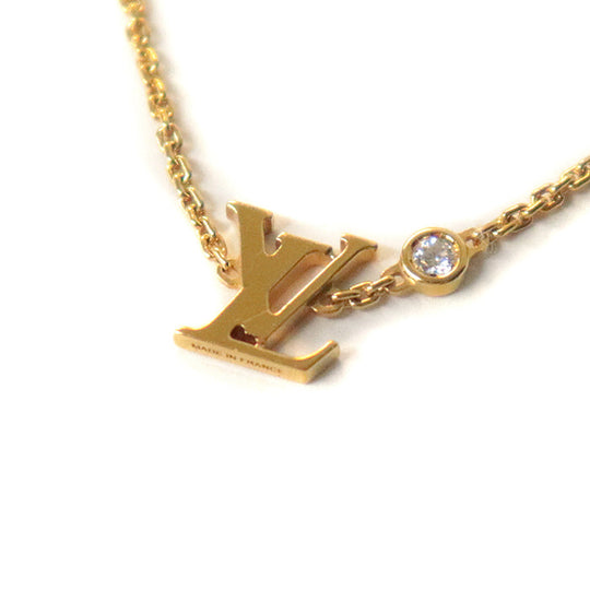 LOUIS VUITTON Necklace K18YG�“ , Au750�“ , K18YG Yellow Gold Pandantif Ideal Blossom Women Used Authentic