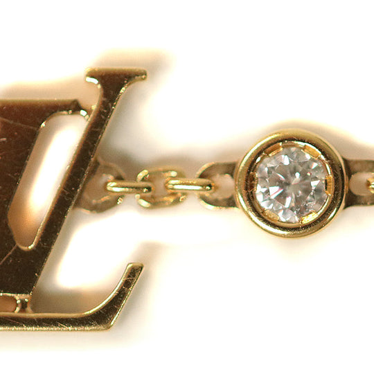 LOUIS VUITTON Necklace K18YG�“ , Au750�“ , K18YG Yellow Gold Pandantif Ideal Blossom Women Used Authentic