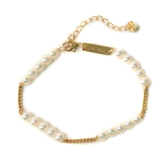 TASAKI bracelet K18YG�“ , Au750�“ , K18YG Yellow Gold Refined Rebellion Women Used Authentic