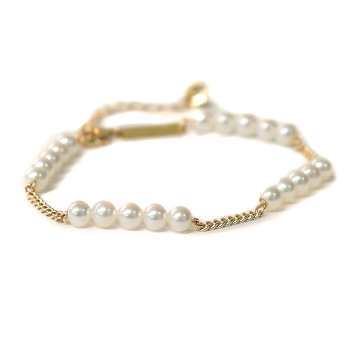 TASAKI bracelet K18YG�“ , Au750�“ , K18YG Yellow Gold Refined Rebellion Women Used Authentic