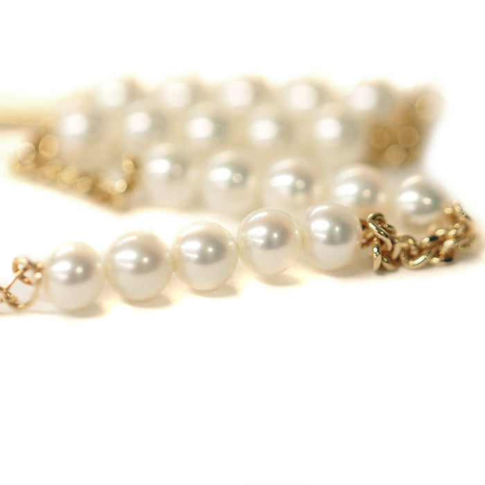 TASAKI bracelet K18YG�“ , Au750�“ , K18YG Yellow Gold Refined Rebellion Women Used Authentic