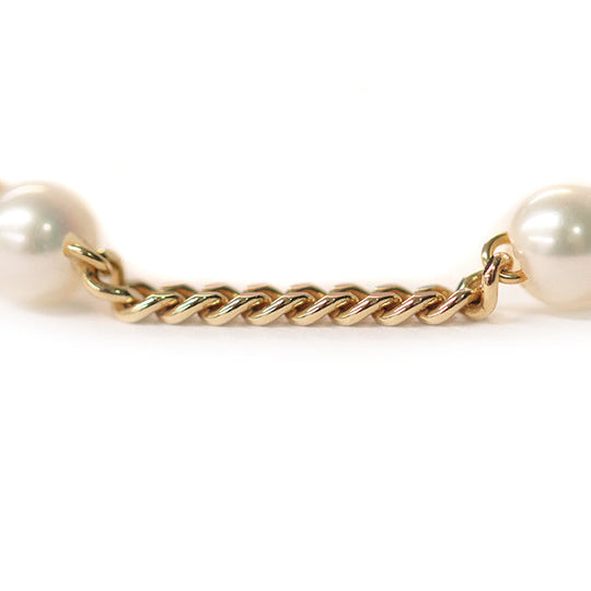 TASAKI bracelet K18YG�“ , Au750�“ , K18YG Yellow Gold Refined Rebellion Women Used Authentic