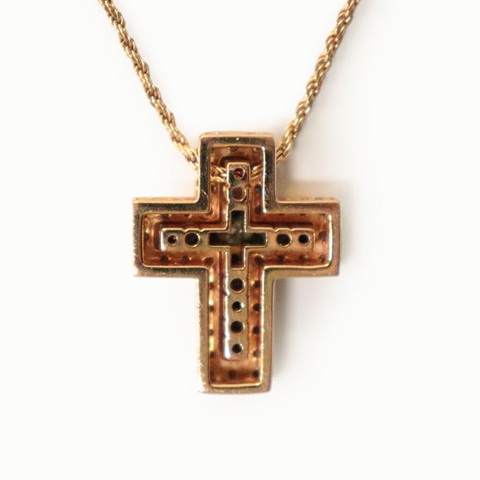 Damiani Necklace K18PG%, Au750%, K18PG, Diamond gold 20070300 Belle Epoque XS Side Diamond Women Used Authentic