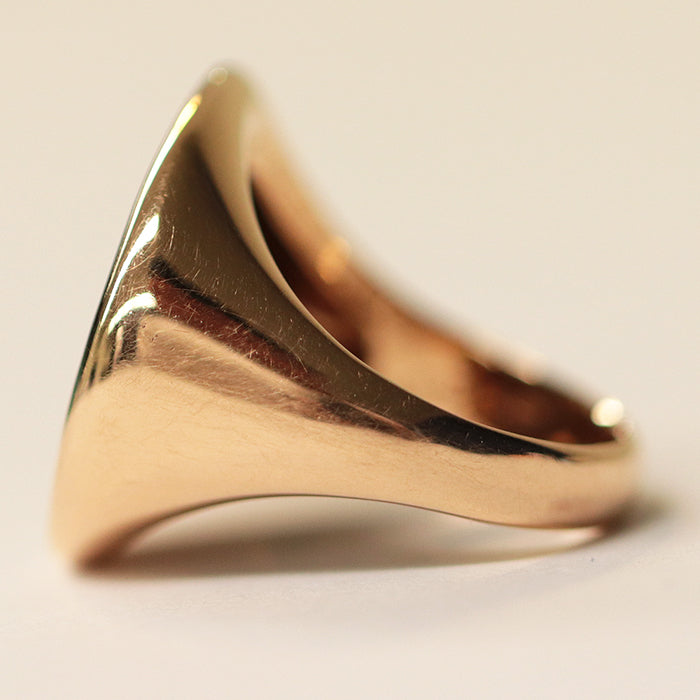 BVLGARI Ring Au750%, Ancient coin%, K18PG/Pink gold Pink gold unisex(Unisex) Used Authentic