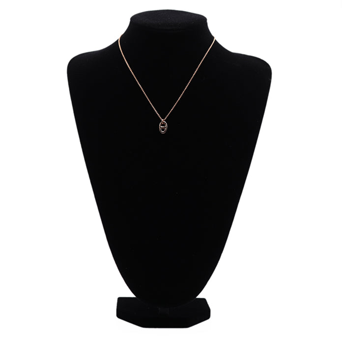 HERMES Necklace K18PG% , Au750% K18PG, pink gold Women Used Authentic