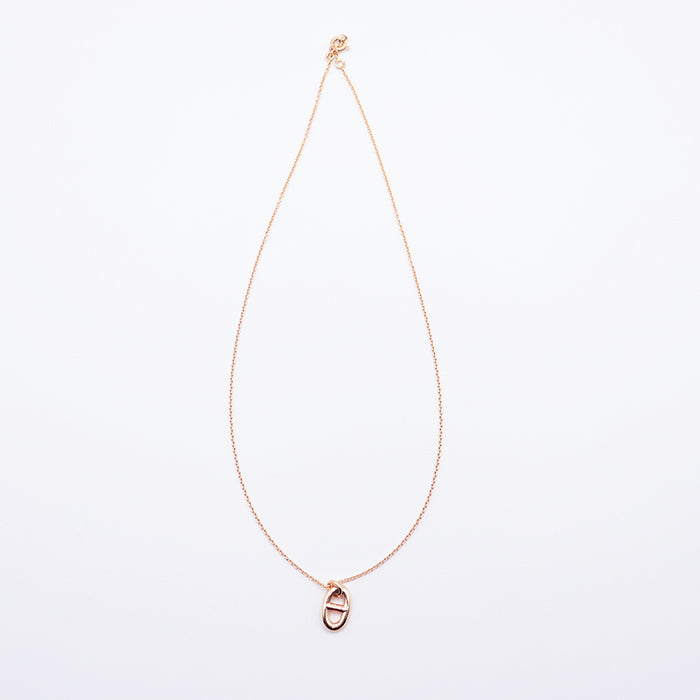 HERMES Necklace K18PG% , Au750% K18PG, pink gold Women Used Authentic