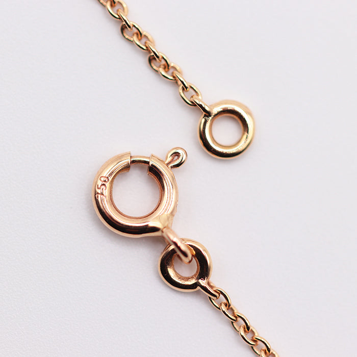HERMES Necklace K18PG% , Au750% K18PG, pink gold Women Used Authentic