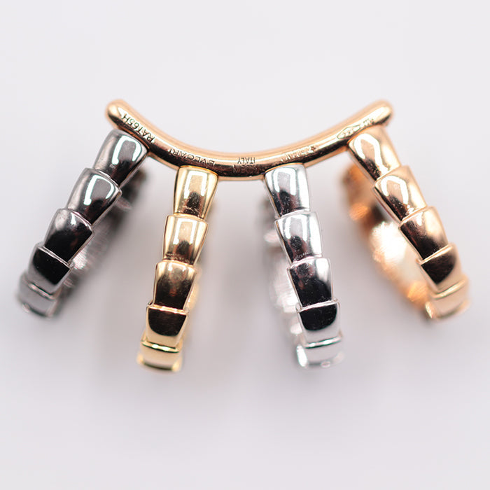 BVLGARI Pierce K18YG%, K18PG%, K18 three-color K18YG , K18PG Women Used Authentic