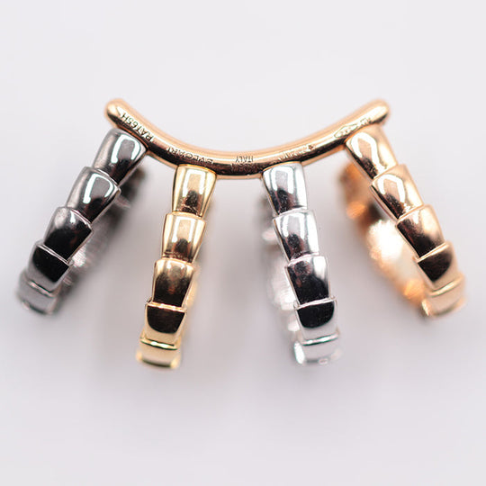 BVLGARI Pierce K18YG%, K18PG%, K18 three-color K18YG , K18PG Women Used Authentic