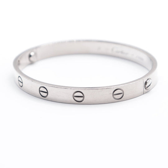 CARTIER bracelet K18WG%, White Gold% K18WG, White Gold Women Used Authentic