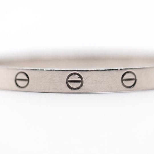 CARTIER bracelet K18WG%, White Gold% K18WG, White Gold Women Used Authentic