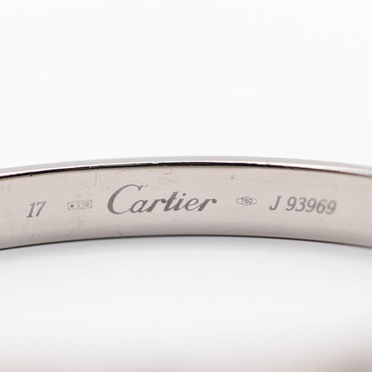 CARTIER bracelet K18WG%, White Gold% K18WG, White Gold Women Used Authentic