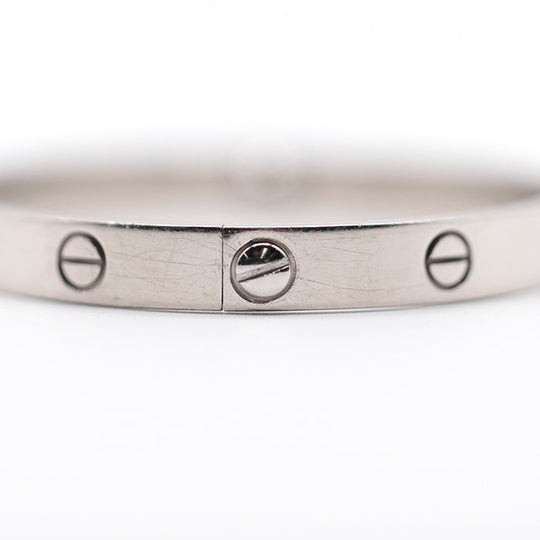 CARTIER bracelet K18WG%, White Gold% K18WG, White Gold Women Used Authentic