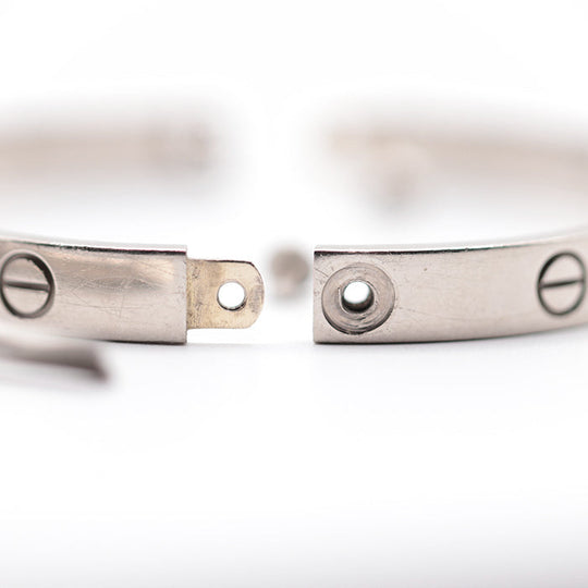 CARTIER bracelet K18WG%, White Gold% K18WG, White Gold Women Used Authentic