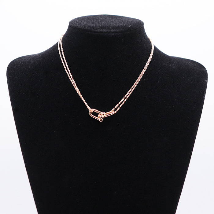 TIFFANY&Co. Necklace K18PG ,  Au750 K18PG, pink gold Women Used Authentic