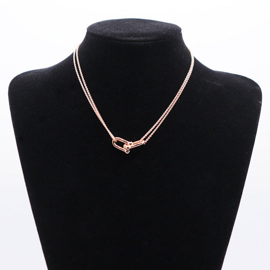 TIFFANY&Co. Necklace K18PG ,  Au750 K18PG, pink gold Women Used Authentic