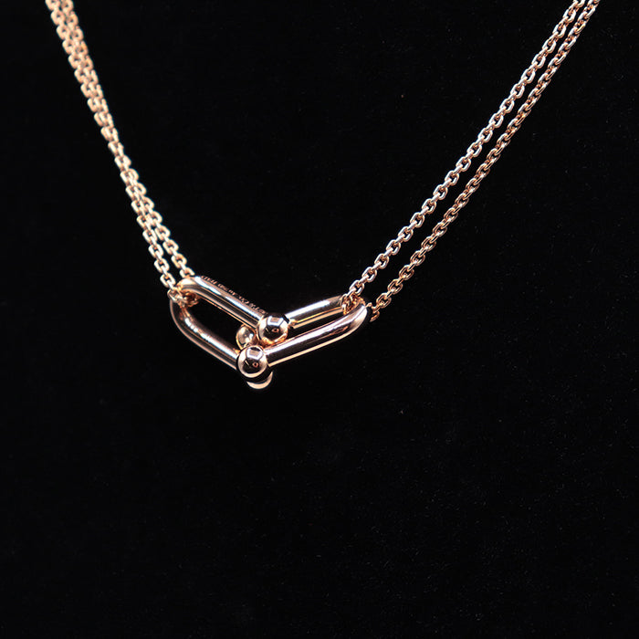 TIFFANY&Co. Necklace K18PG ,  Au750 K18PG, pink gold Women Used Authentic