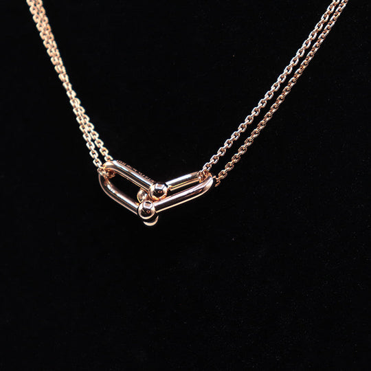 TIFFANY&Co. Necklace K18PG ,  Au750 K18PG, pink gold Women Used Authentic