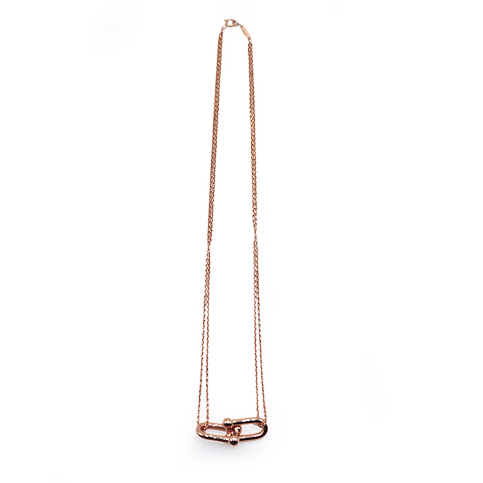 TIFFANY&Co. Necklace K18PG ,  Au750 K18PG, pink gold Women Used Authentic