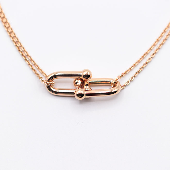 TIFFANY&Co. Necklace K18PG ,  Au750 K18PG, pink gold Women Used Authentic