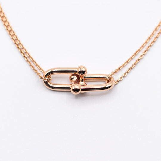 TIFFANY&Co. Necklace K18PG ,  Au750 K18PG, pink gold Women Used Authentic