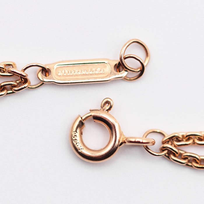 TIFFANY&Co. Necklace K18PG ,  Au750 K18PG, pink gold Women Used Authentic