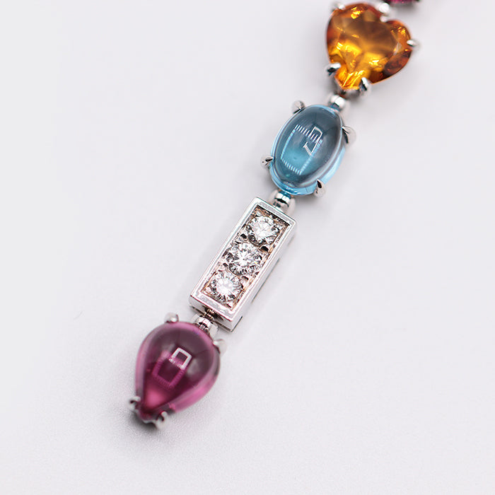 BVLGARI Necklace K18WG% ,  Au750% ,  K18WG multicolor Women Used Authentic