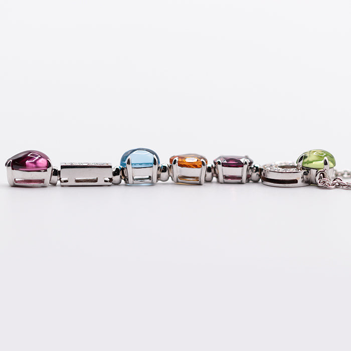 BVLGARI Necklace K18WG% ,  Au750% ,  K18WG multicolor Women Used Authentic