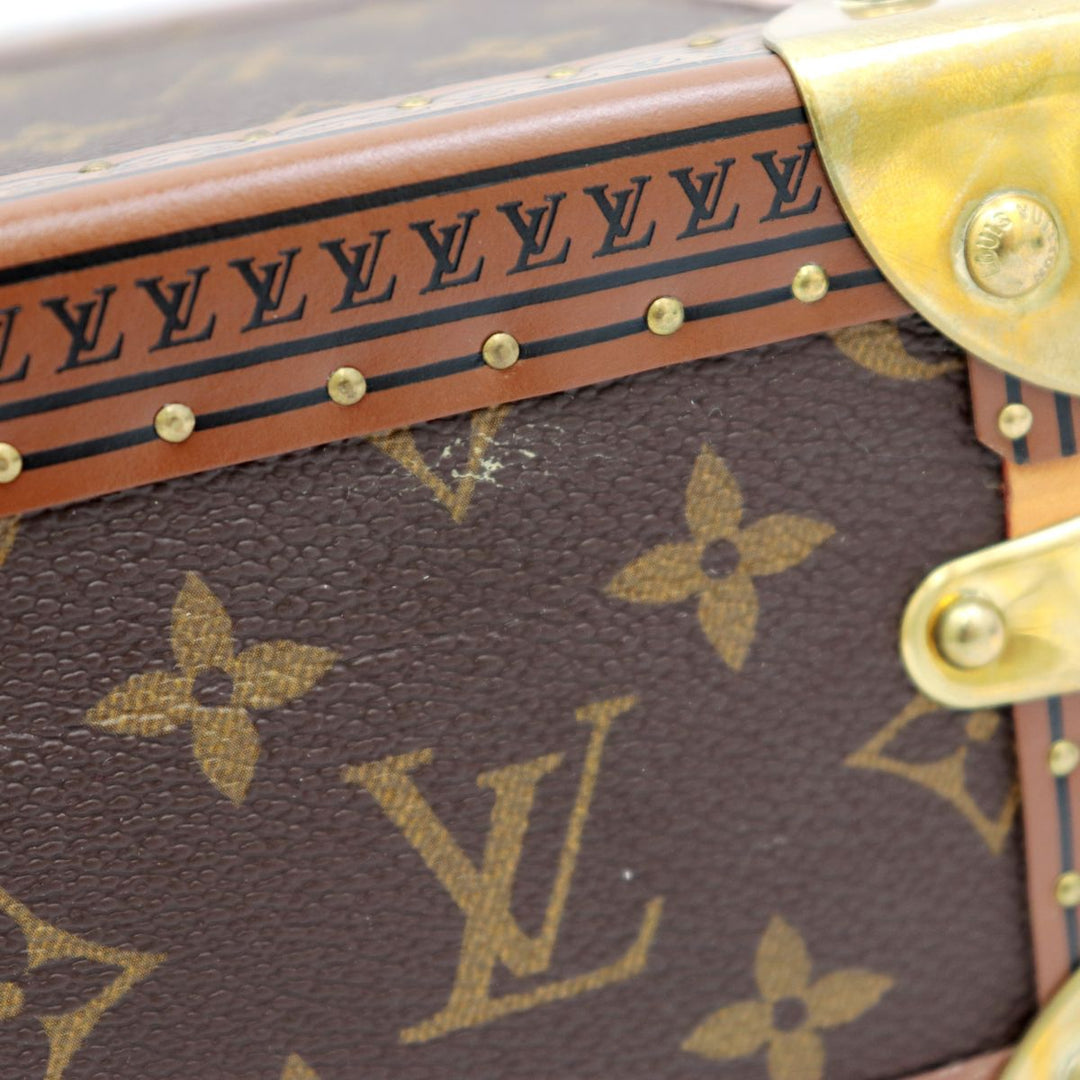 LOUIS VUITTON Accessory case M20037 Monogram canvas Brown Jewelry box Coffret Tresor 20 Women Used Authentic