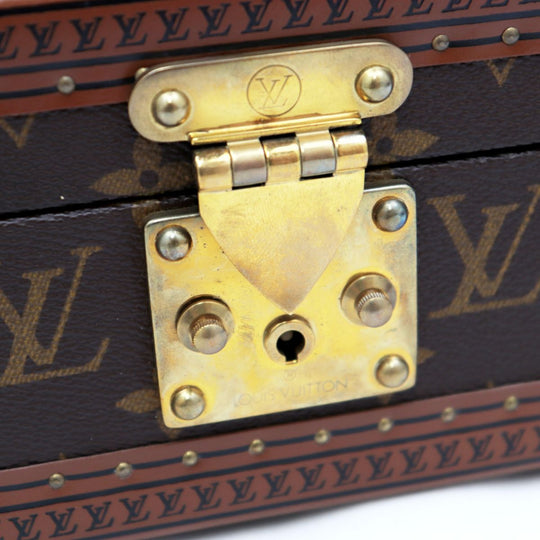 LOUIS VUITTON Accessory case M20037 Monogram canvas Brown Jewelry box Coffret Tresor 20 Women Used Authentic
