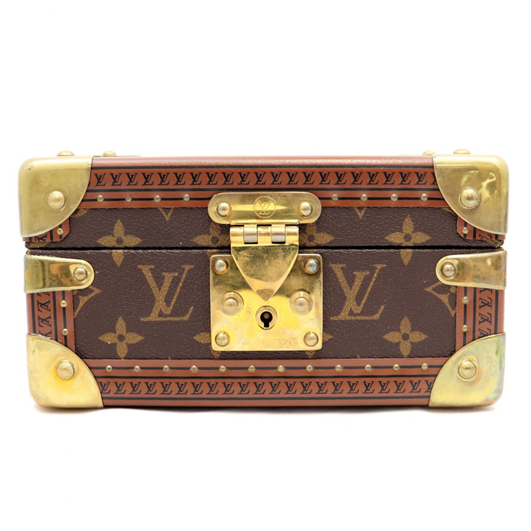 LOUIS VUITTON Accessory case M20037 Monogram canvas Brown Jewelry box Coffret Tresor 20 Women Used Authentic