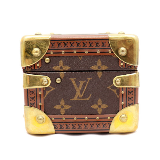 LOUIS VUITTON Accessory case M20037 Monogram canvas Brown Jewelry box Coffret Tresor 20 Women Used Authentic