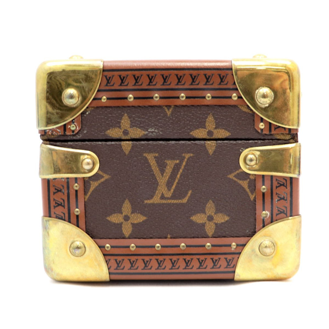 LOUIS VUITTON Accessory case M20037 Monogram canvas Brown Jewelry box Coffret Tresor 20 Women Used Authentic