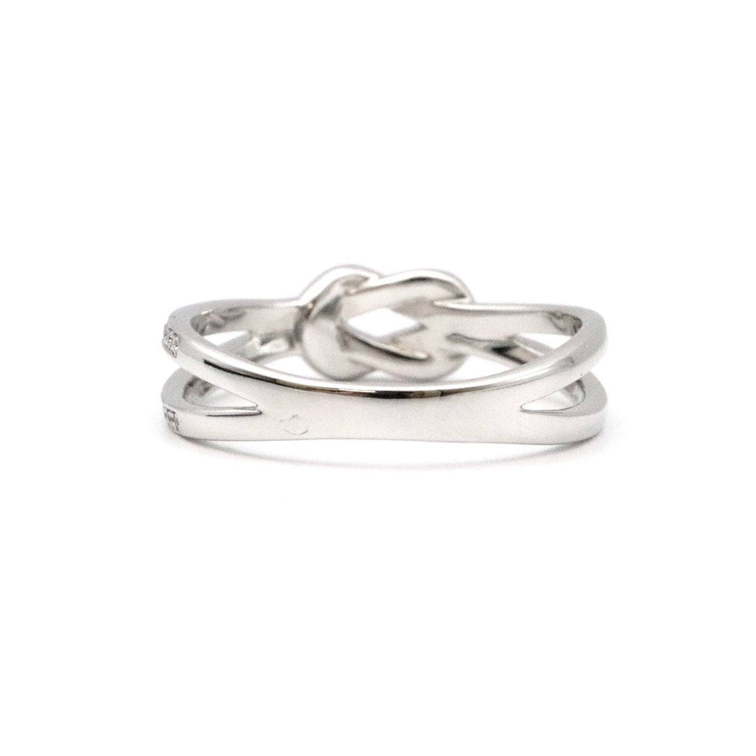 FRED Ring AU750 (K18WG), Diamond: 0.08ct (see official website) Silver Women Used Authentic