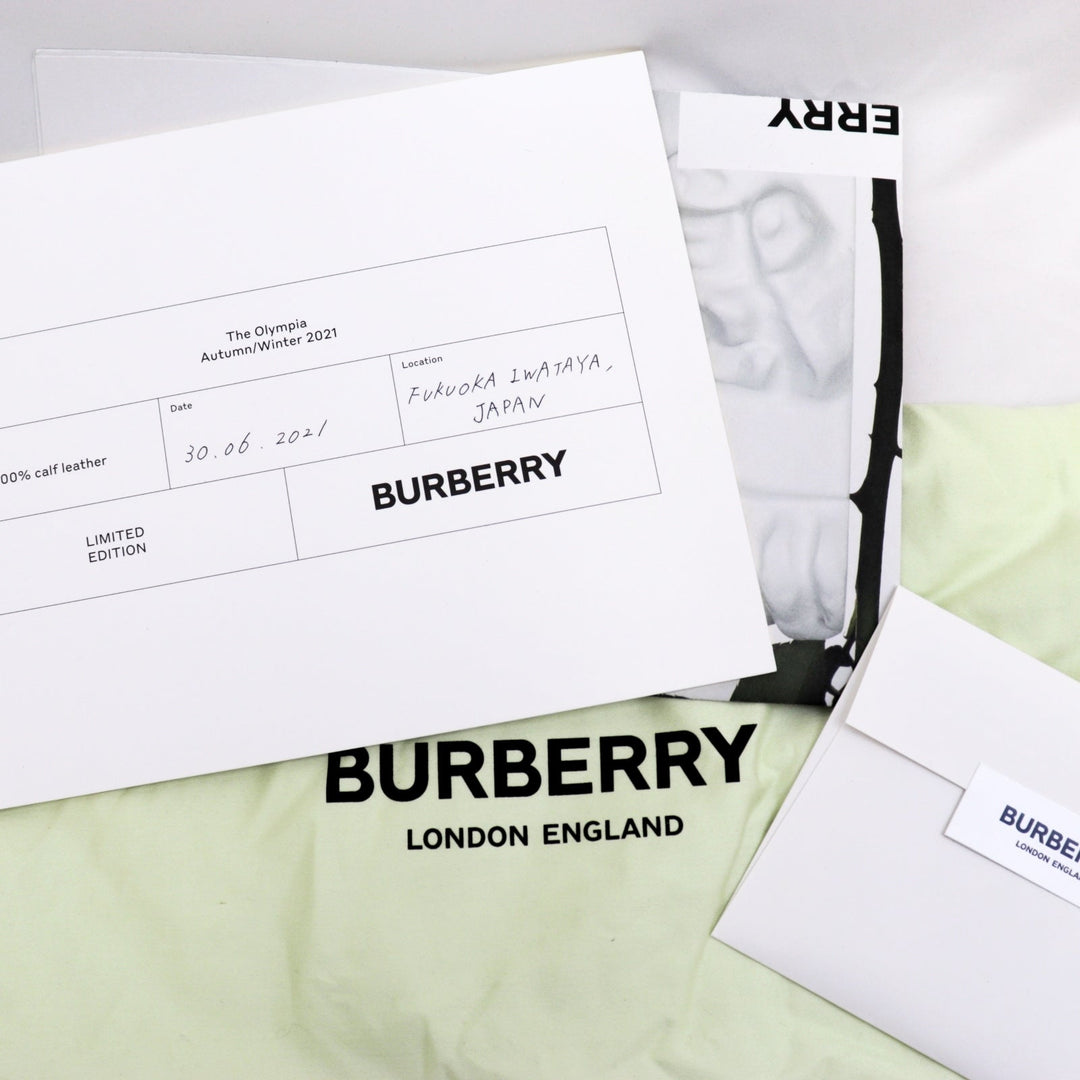 BURBERRY Shoulder Bag leather% yellow Women Used Authentic