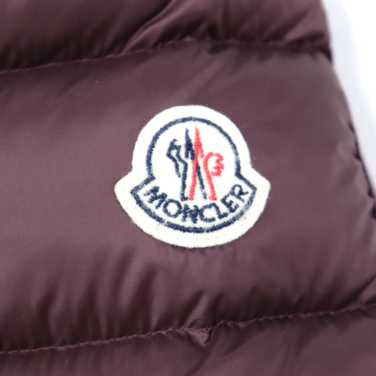 MONCLER Down jacket [Outer material] 100% nylon [Lining] 100% nylon [Filling] 90% down, 10% feather Bordeaux HERMINE Women 00 Used Authentic