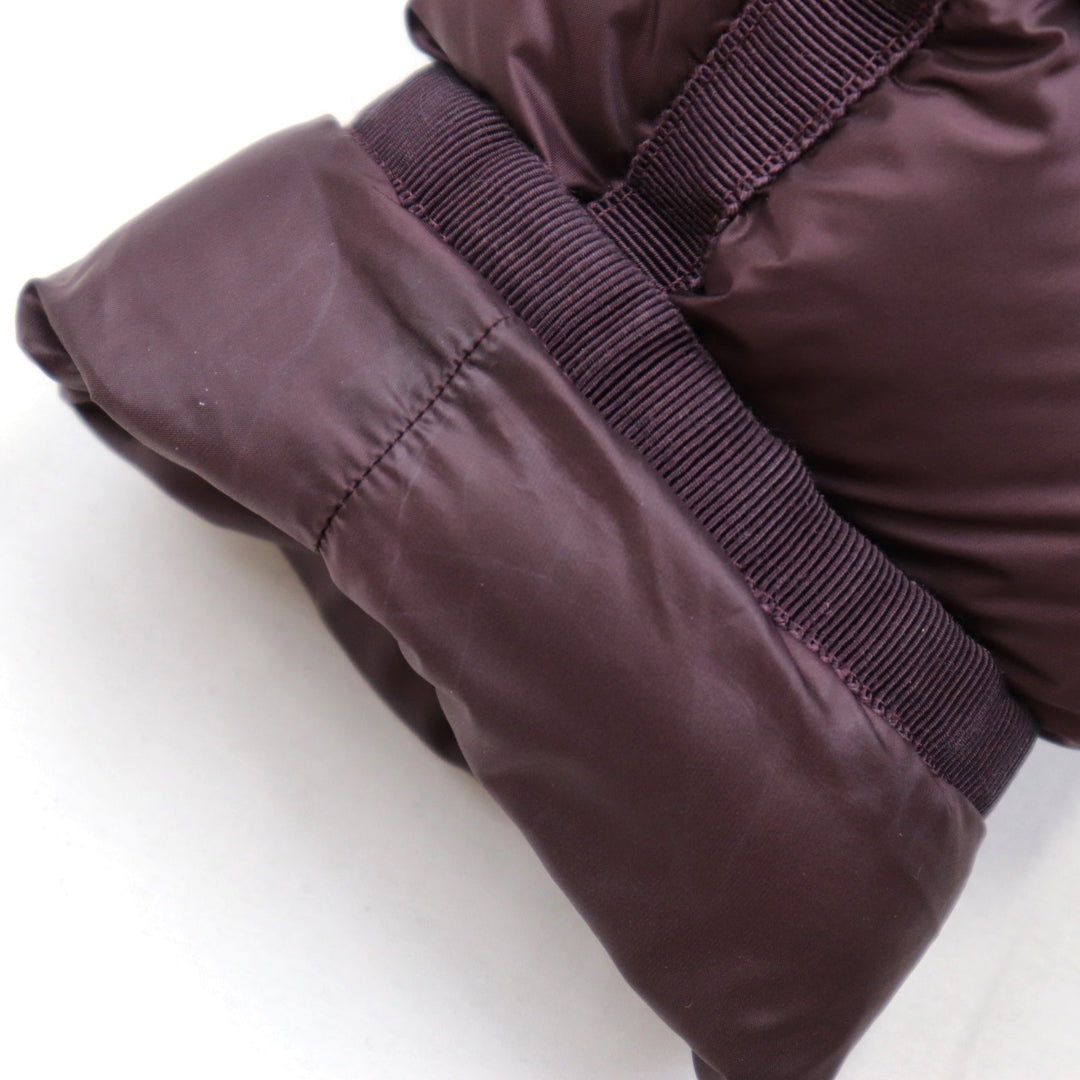 MONCLER Down jacket [Outer material] 100% nylon [Lining] 100% nylon [Filling] 90% down, 10% feather Bordeaux HERMINE Women 00 Used Authentic