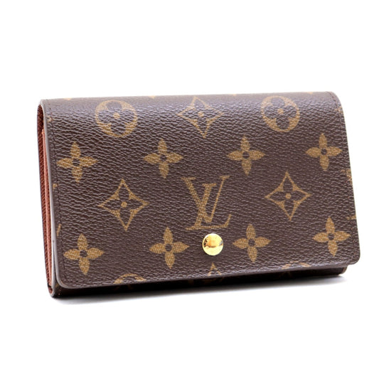 LOUIS VUITTON Bifold Wallet M61730 Monogram canvas, leather Brown Monogram Women Used Authentic