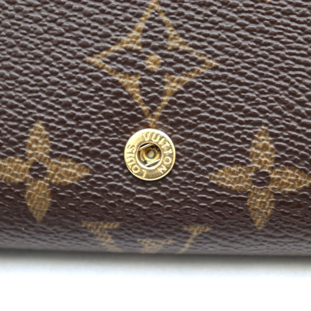 LOUIS VUITTON Bifold Wallet M61730 Monogram canvas, leather Brown Monogram Women Used Authentic