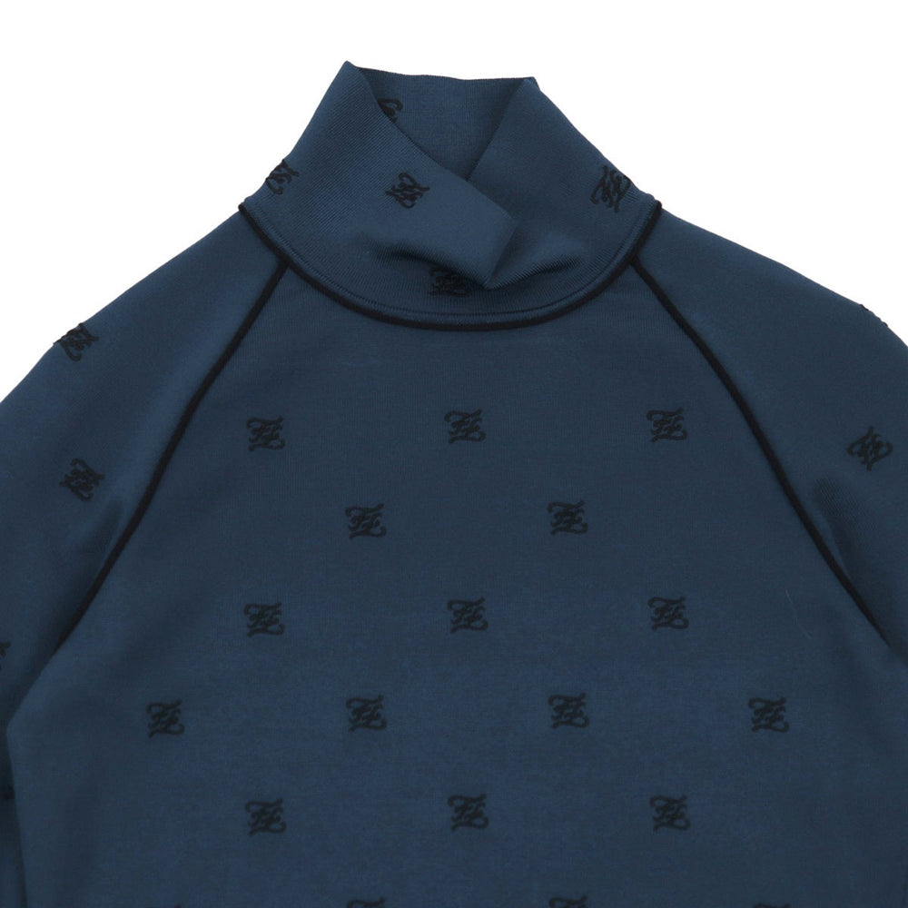 FENDI Cut 74% viscose, 16% polyester Navy type Women 36 Used Authentic